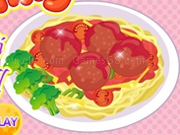 Play Cooking spaghetti meatball