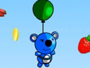 Play Blue Panda fruits catcher