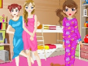 Play Lets have a sleepover party! Long talks, cute makeover, dancing on coo
