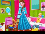 Play Princess Elsa Bedroom Cleaning