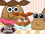 Play Pou Family At The Doctor