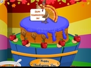 Play Happy Thanksgiving Cake Decor