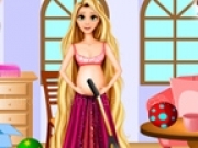 Play Pregnant Rapunzel Room Cleaning