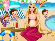 Play Pregnant Rapunzel Pool Party