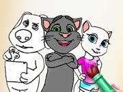 Play Tom and Angela Coloring Book