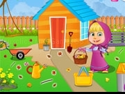 Play Masha Garden Cleaning