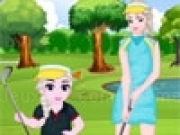 Play Elsa And Daughter Golf Fashion