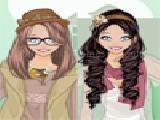 Play Boho chic sisters dress up game
