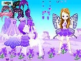 Play Purple butterfly dress up