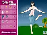 Play Flying girl dressup