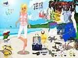 Play Celeste beach dressup