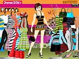 Play Rachel stripes dressup