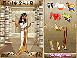 Play Egyptian queen dress up