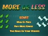 Spielen More or less