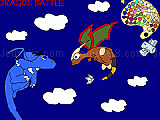 Play Dragon battle coloring