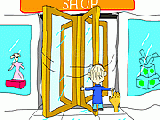 Play Through the revolving door