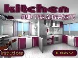 Play Kitchen find the alphabets