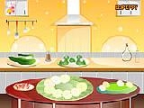 Play Cucumber and strawberry salad