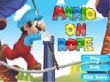 Play Mario on rope