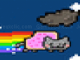Play Nyan cat - meteor flight!