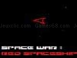 Play Space wars : red spaceship
