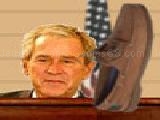 Play hit bush with shoe