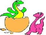 Play Two cute dinosaurs coloring