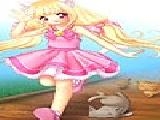 Play Cat girl slide puzzle