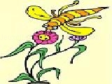 Play Mosquito and flowers coloring