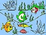 Play Fishes under the sea coloring