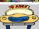 Play Taxi car coloring game