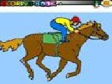 Play Race horse coloring game