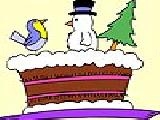 Play Christmas cake coloring