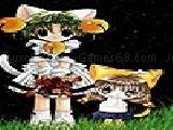 Play Two confused girl slide puzzle