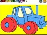 Play Backhoe coloring game