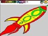 Play Space craft coloring game
