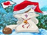 Play Cute christmas cat puzzle