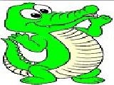 Play Blissful crocodile coloring