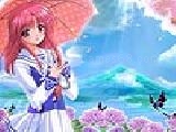 Play Little girl and  flowers puzzle