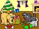 Play Doggy christmas coloring