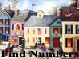 Play Find numbers - american villages painting