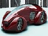 Play Red powerful  car puzzle