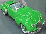 Play Pistachio green car puzzle