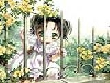 Play Little girl in the garden puzzle