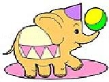 Play Circus elephant coloring