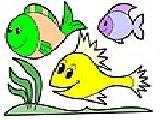 Play Three gaping fish coloring