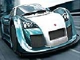 Play Turquoise race car puzzle