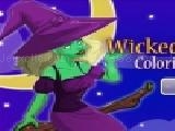 Play Wicked midnight coloring dress up