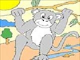 Play Lovable monkey coloring