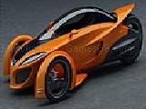 Play Speedy orange car puzzle